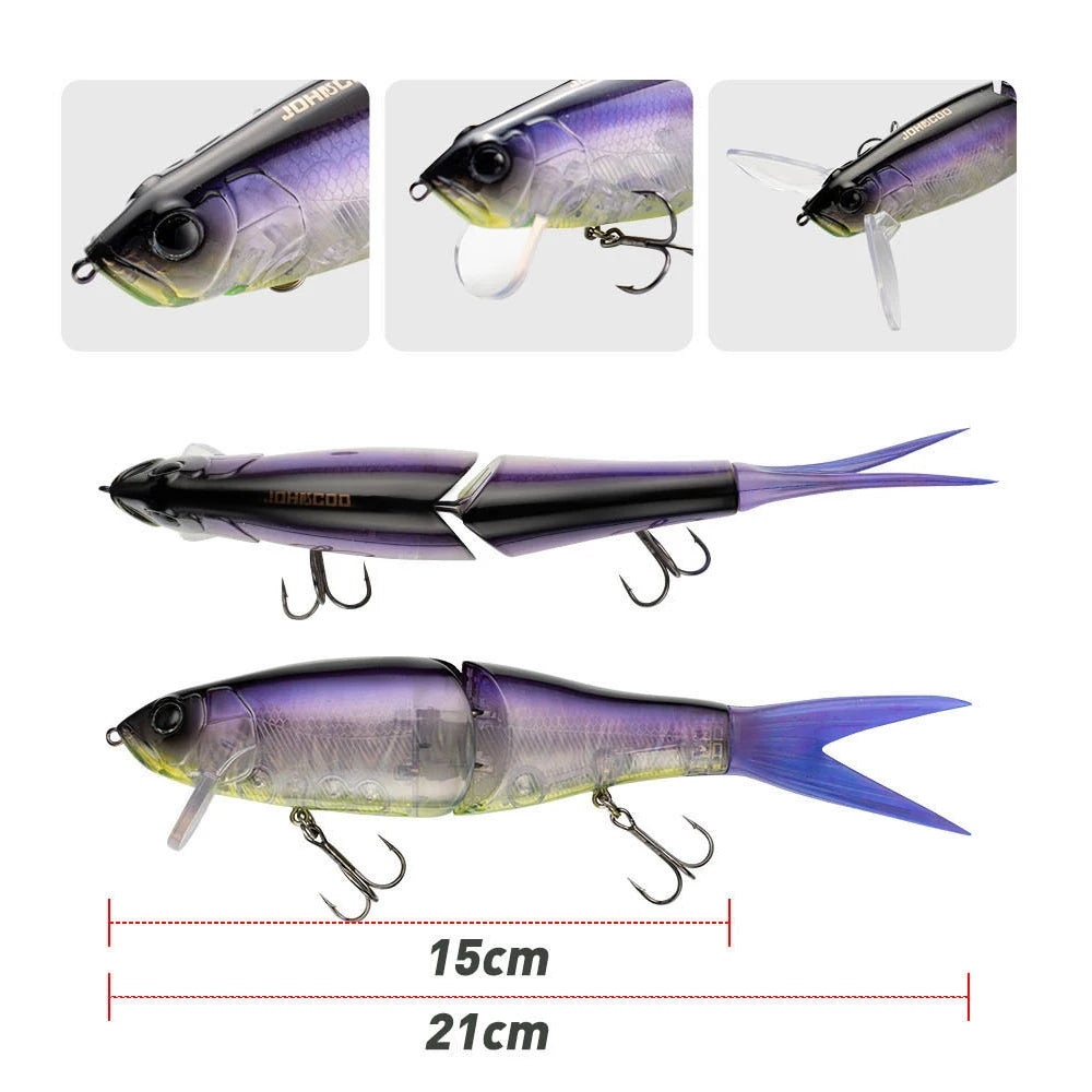 Mồi Giả Cá Lóc 21cm 64g Nổi Câu Cá Lớn Chất Lượng