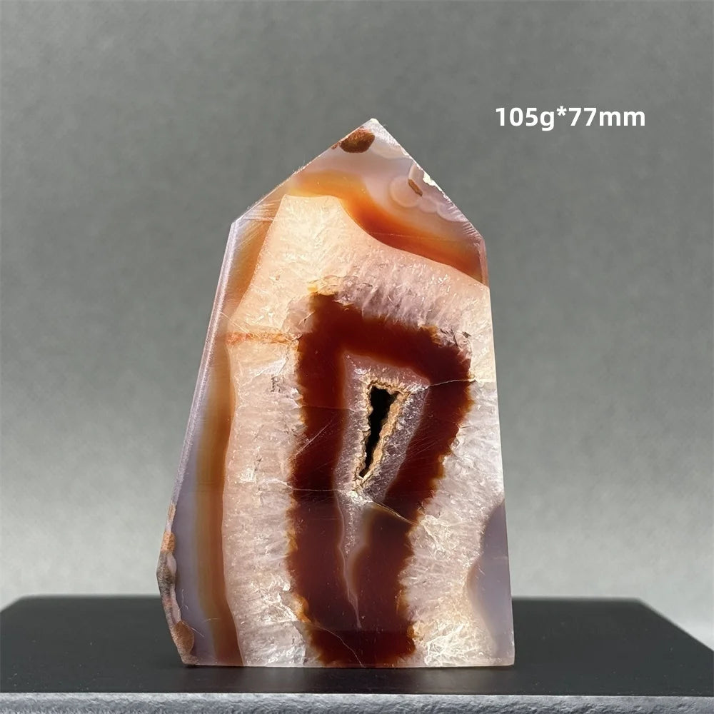 Natural Red Onyx Pillar - Decorative &amp; Healing Stone