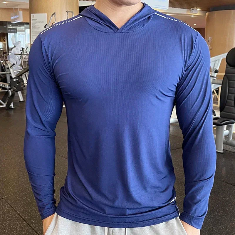 Men's Quick Dry Long Sleeve Sports T-Shirt