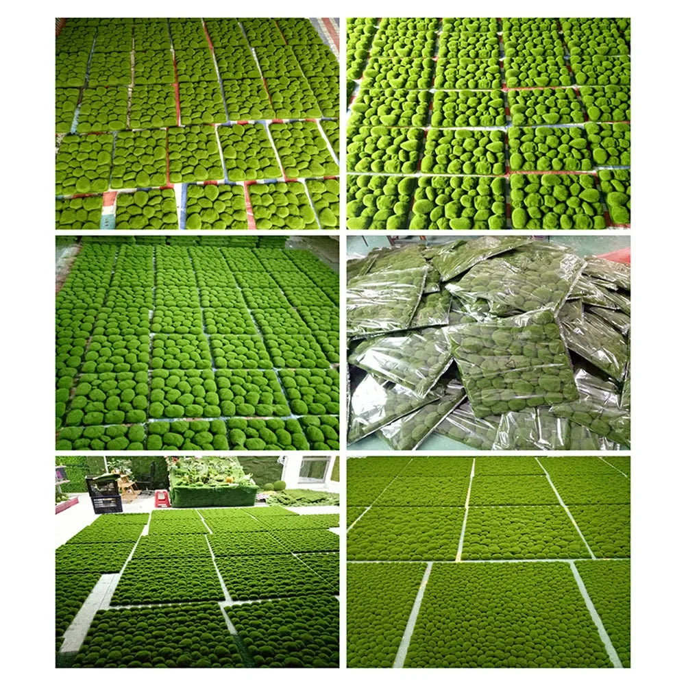 Artificial Moss Panels for Wall Decoration, Stone, Garden Landscape