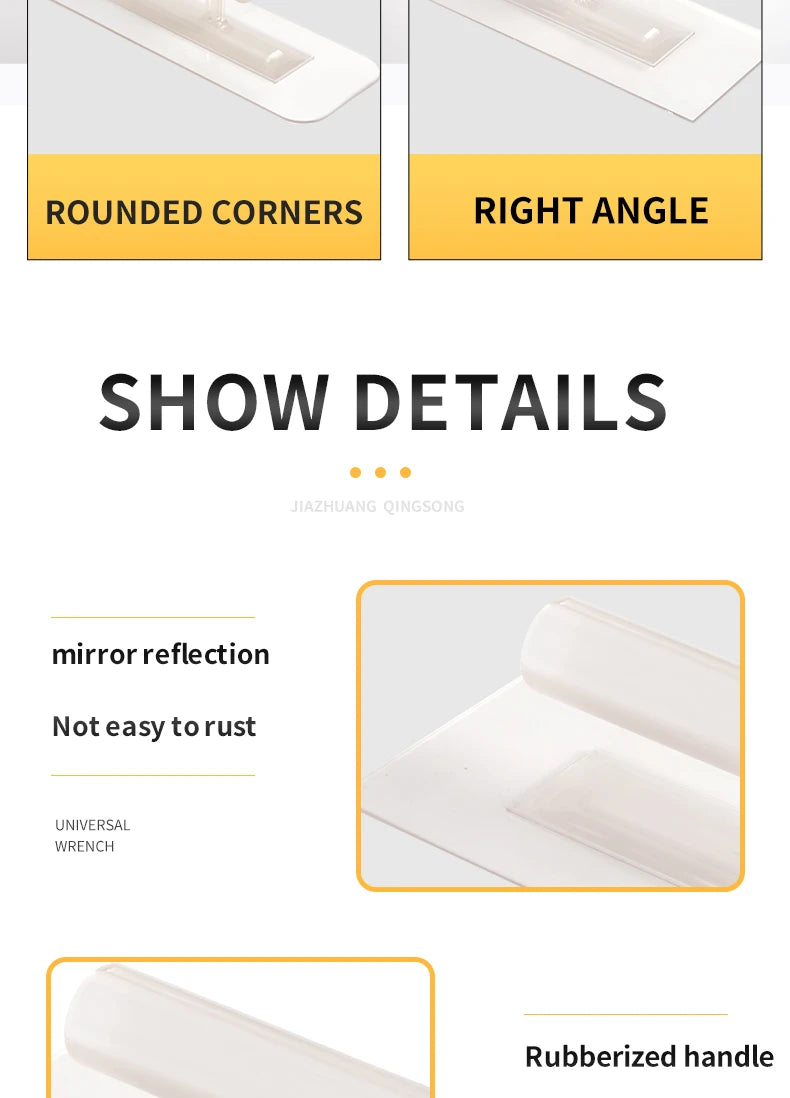 Transparent Plastic Plastering Trowel Plastering Wall Tools Construction Tools