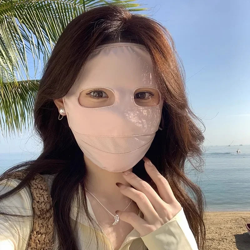 UV 2025 Full Coverage Sunscreen Mask - Reusable