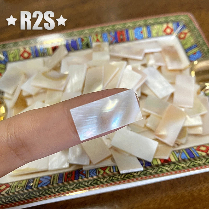 50 DIY Fan Shaped White Mother-of-pearl Mosaic Tiles