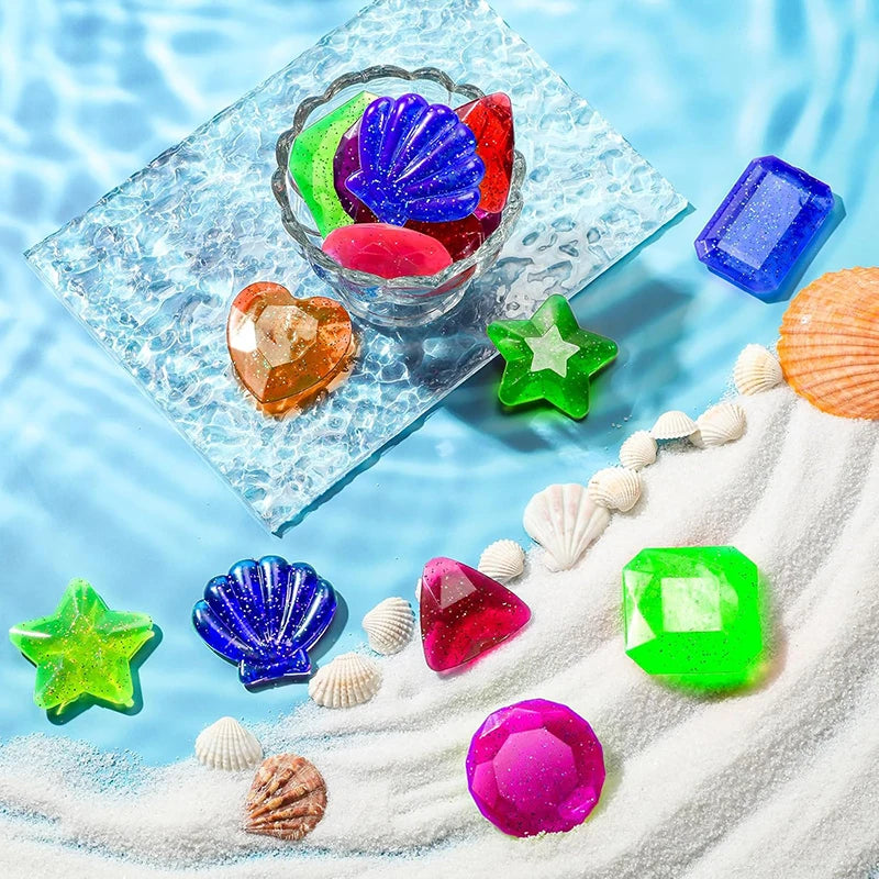 Simulated Goldfish/Gemstone Plastic Summer Pool Decoration Fishing Accessory Diving Prop Entertainment Water Play Equipment TMZ