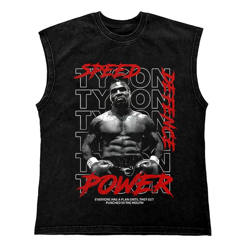 Men's Hip Hop T-Shirt with Unique Boxing Print 270Gym