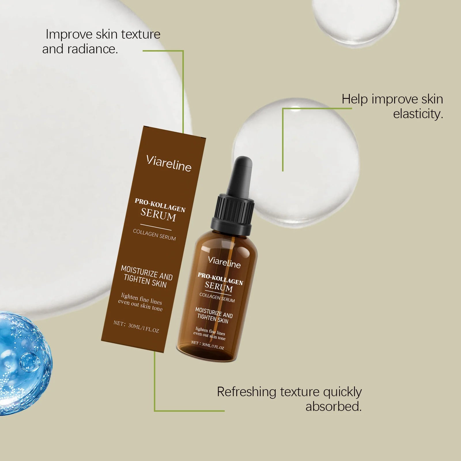 Facial Care Serum for Daily Use Hydrates Moisturizes &amp; Nourishes Facial Skin Supports Plump Radiant Complexion for Facial Care