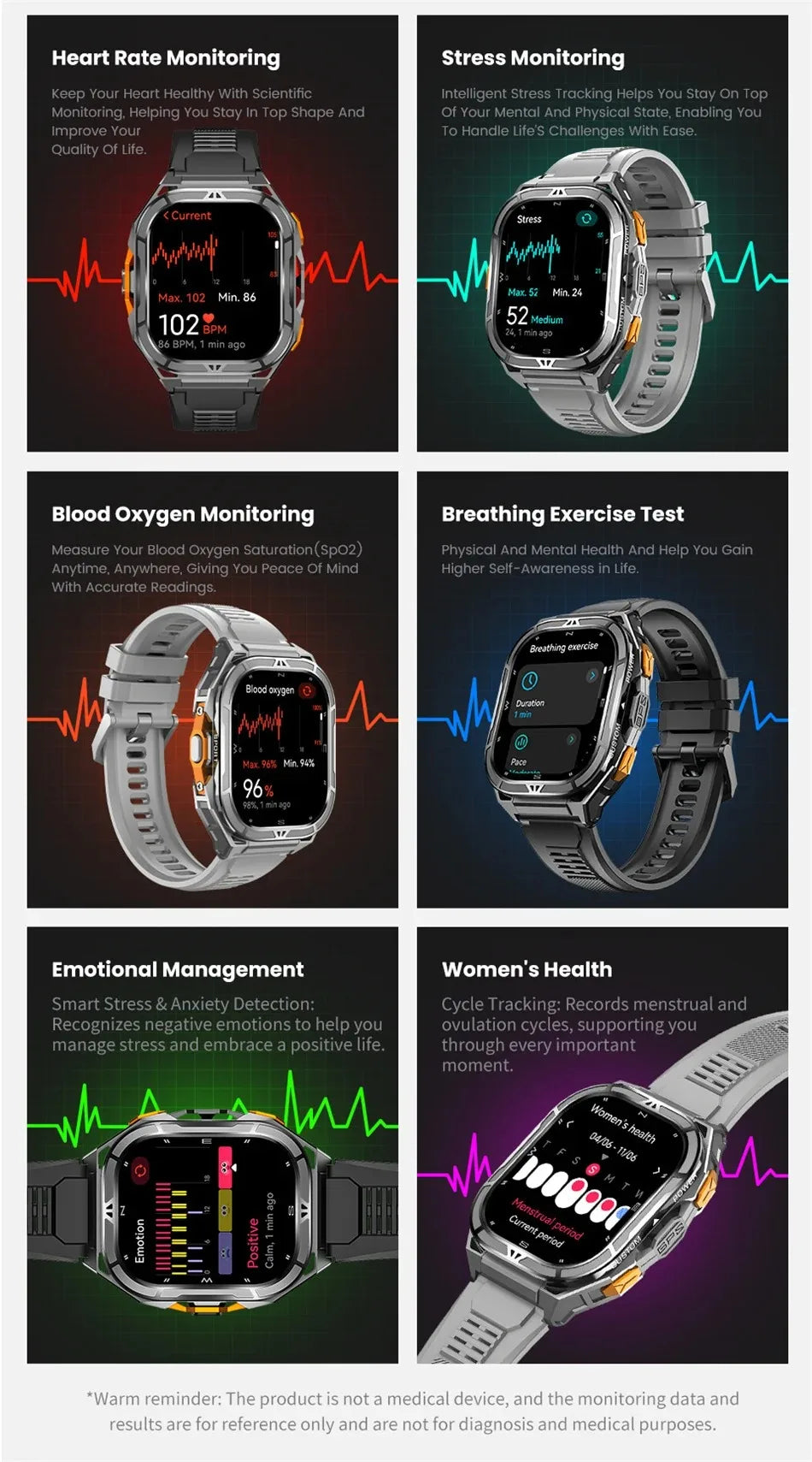 2025 Smart Watch GPS AMOLED 5ATM Bluetooth Calling