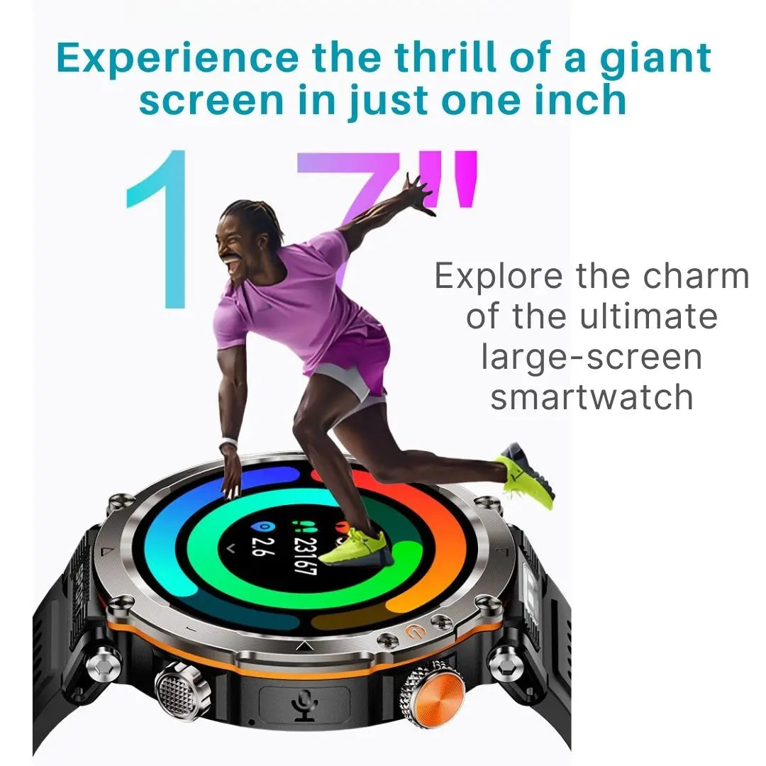 Đồng Hồ Thông Minh Nam - Gọi Điện, La Bàn, LED, Thể Thao