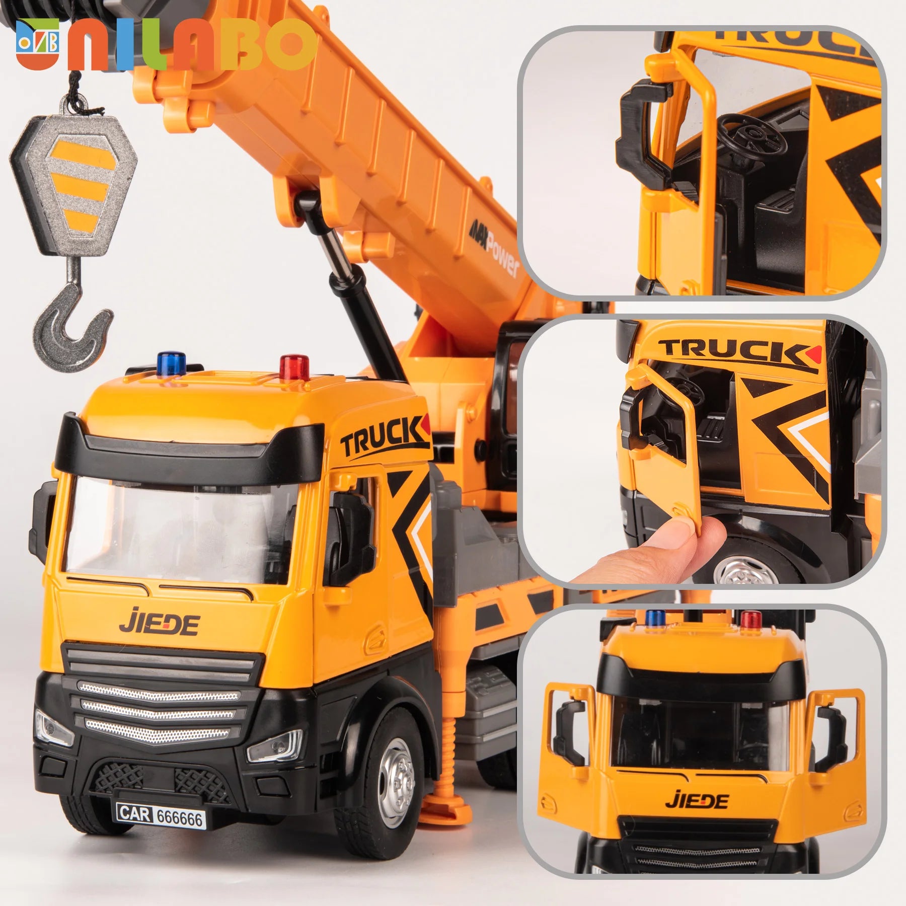 Xe Công Trình Hợp Kim Inertia Có Đèn Âm Thanh Thật