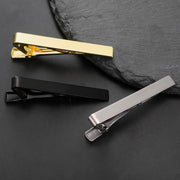 Kẹp Cà Vạt Nam Teamer Mạ Vàng Đen Thanh Lịch