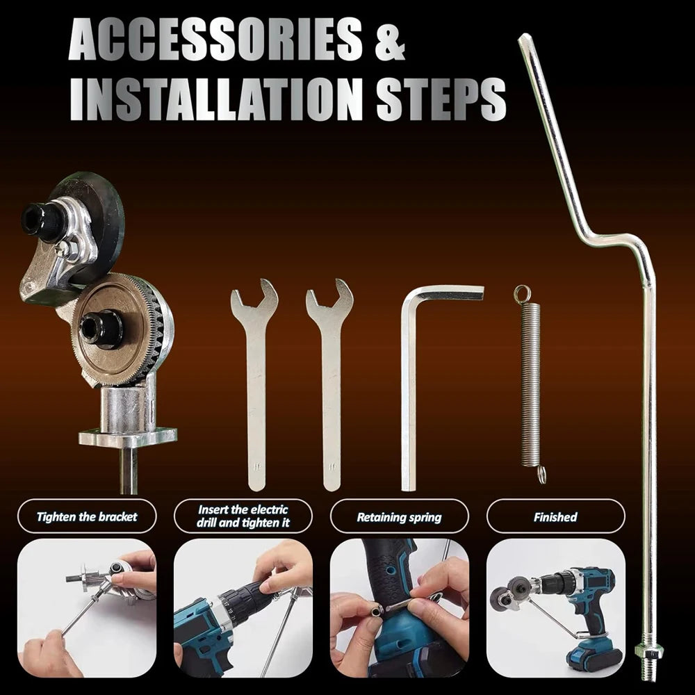 Electric Drill Plate Cutter Metal Nibbler Drill Attachment For DIY Sheet Metal Knife for Cutting Iron Steel Copper Aluminum
