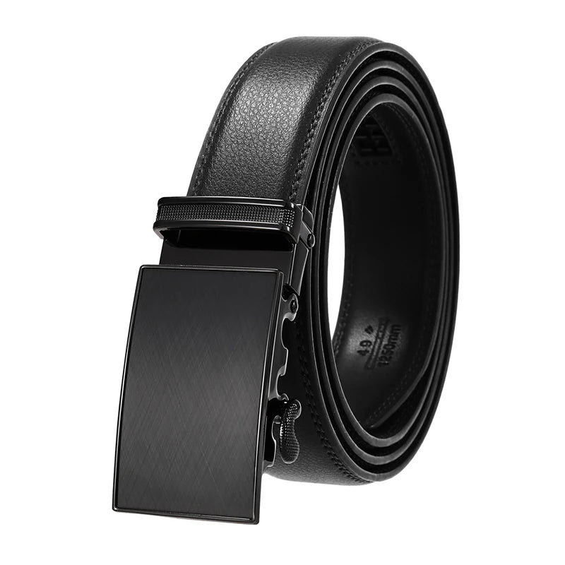 VATLTY Men's Cowhide Belt with Automatic Buckle 30mm High Quality