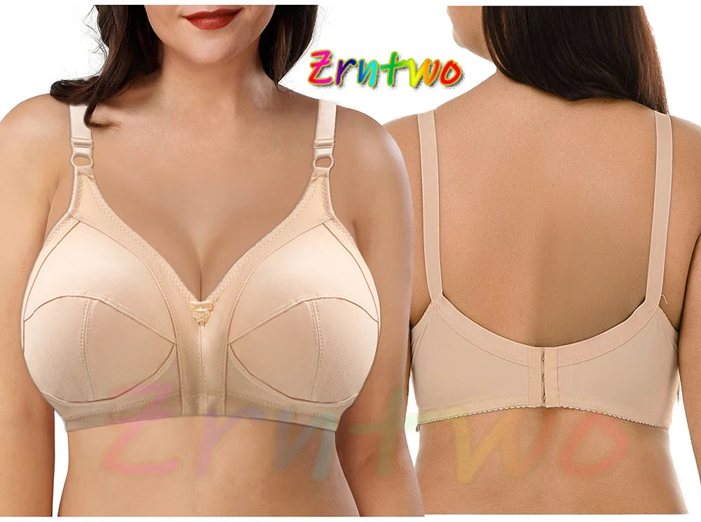 Sexy lace bra without underwire to lift bust for women in large size