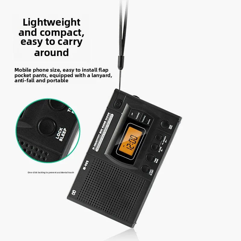 Multi-function LED Battery Clock - Survival Radio