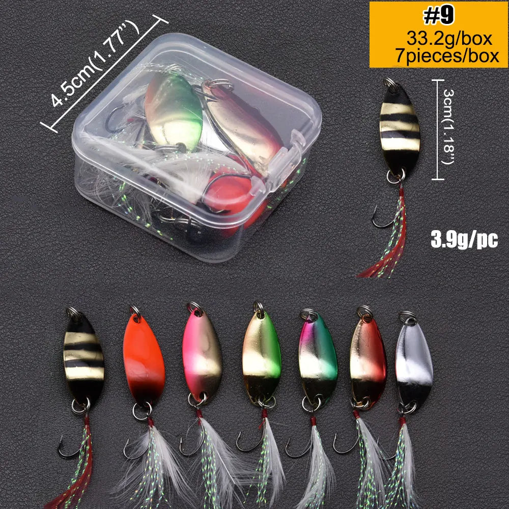 Mồi Câu Kim Loại JYJ Đa Kích Thước 3g-7g Lure Cá