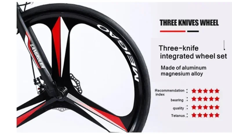 27/30 speed Bending Road Bike 700C Variable Speed ​​Adult Male Female Student Dual Disc Brake Bike Racing mountainbike