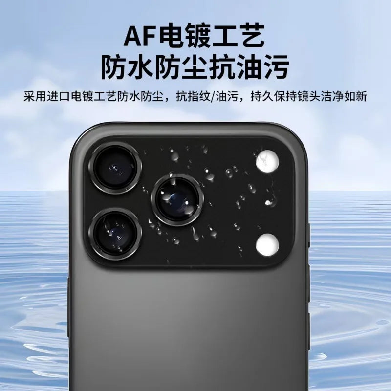 Metal Camera Lens Protector Tempered Glass 9H Hardness Alloy Scratch Proof Camera Cover Impact Protection for IPhone 17 Pro Max