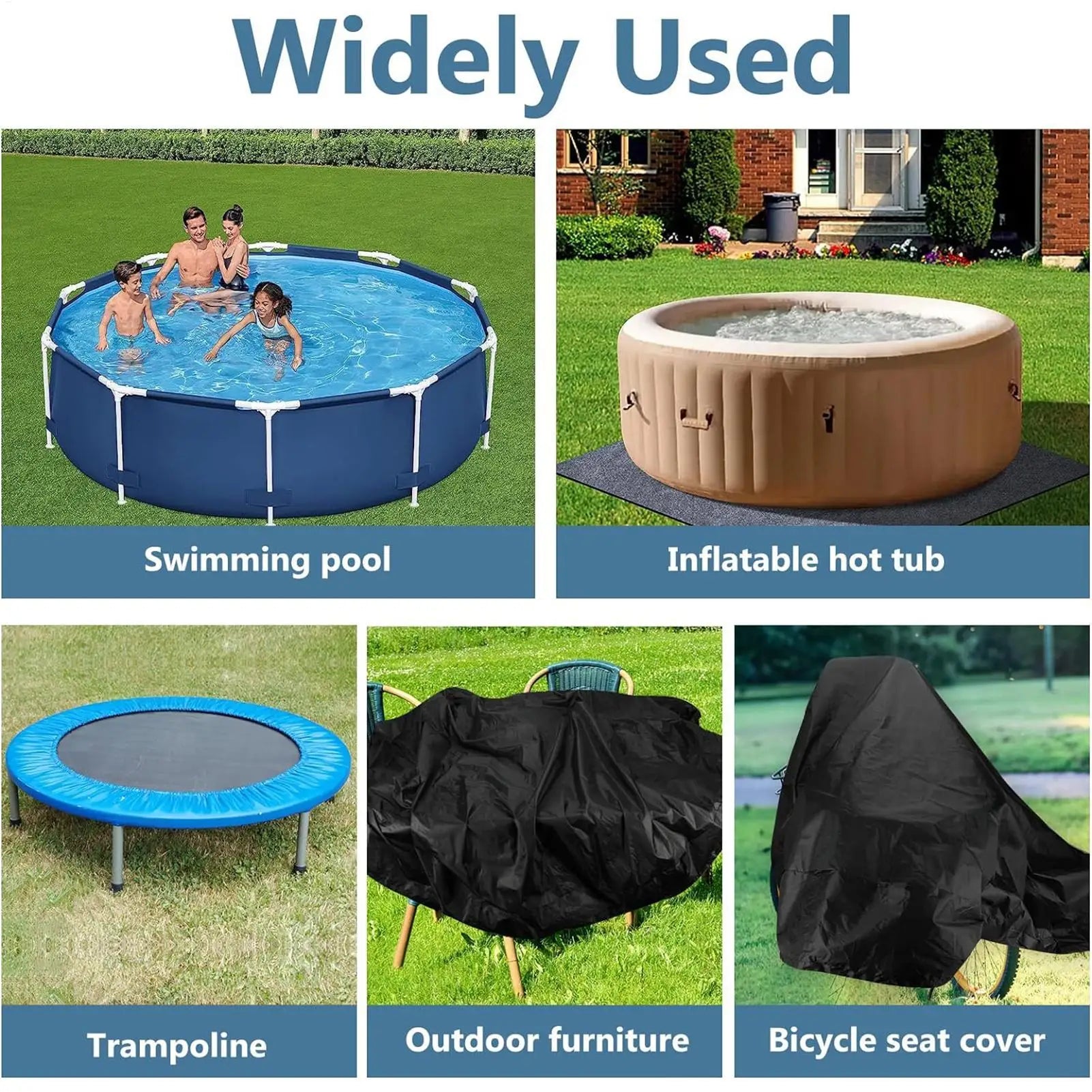 Tấm Bạt Tròn Che Hồ Bơi Gấp Gọn - Bảo Vệ & Chống Bụi