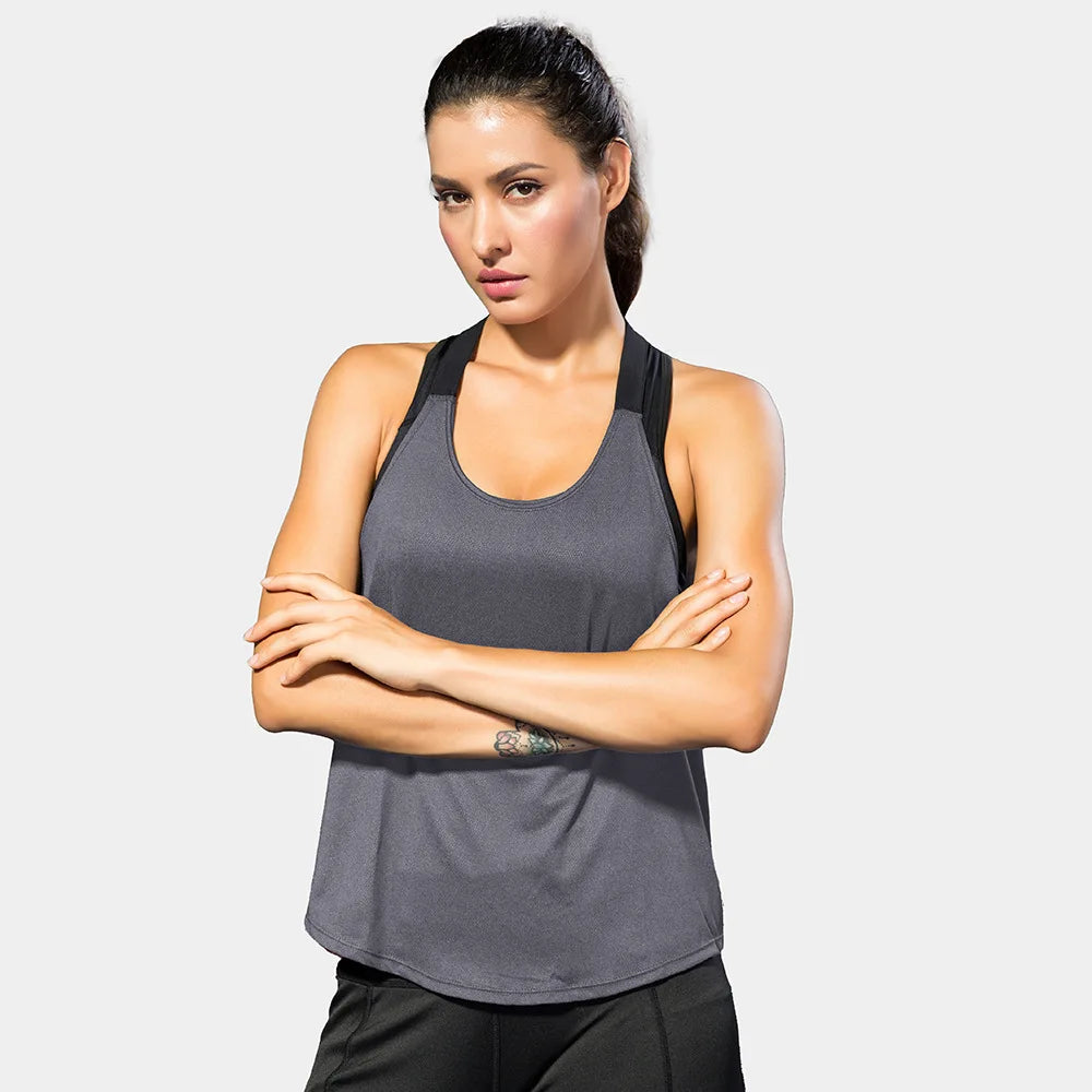 Áo Gym Nữ Thoáng Mát Lưng Hở Chữ Cá Tính - Daisan Mart