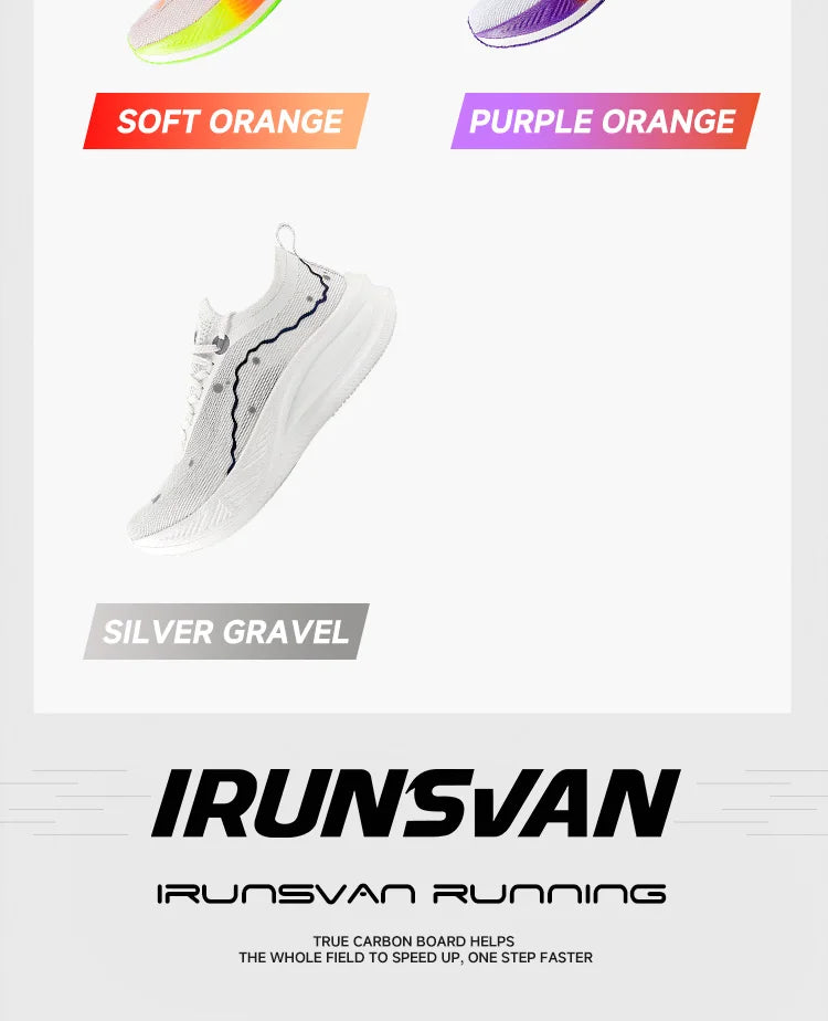 IRUNSVAN Anti-Slip Carbon Running Shoes For Men