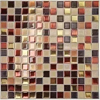 Crystal Mosaic Tile Wall Sticker 5/10PCS 3D Self Adhesive Waterproof DIY Backsplash Wallpaper Bathroom Kitchen Home Decoration