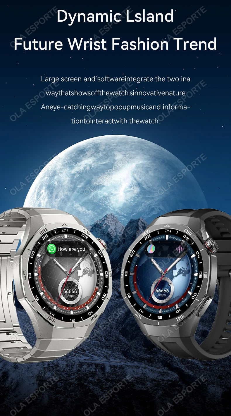 Đồng Hồ Thông Minh 2025 Nam Watch Pro AMOLED GPS NFC