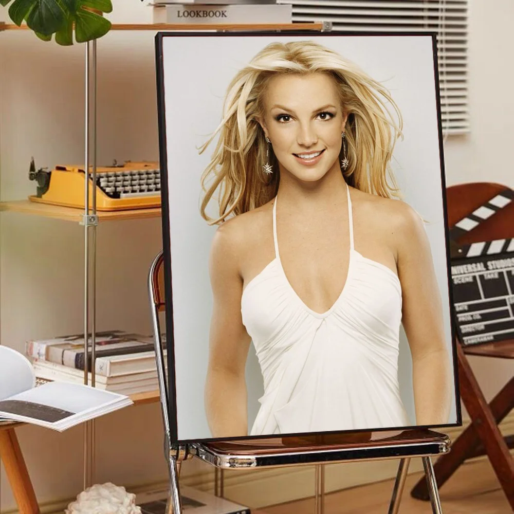 Singer Britney Spears DIY Sticky Poster Waterproof Paper Sticker Coffee House Bar Stickers Wall Painting