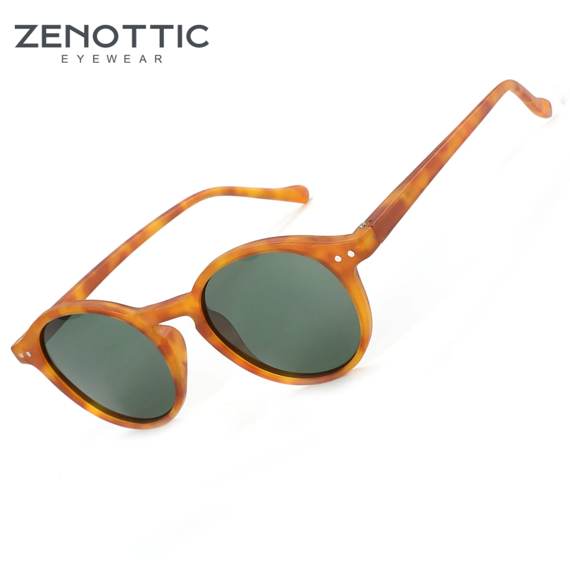 Kính Mát ZENOTTIC Retro Tròn Unisex Chống UV400