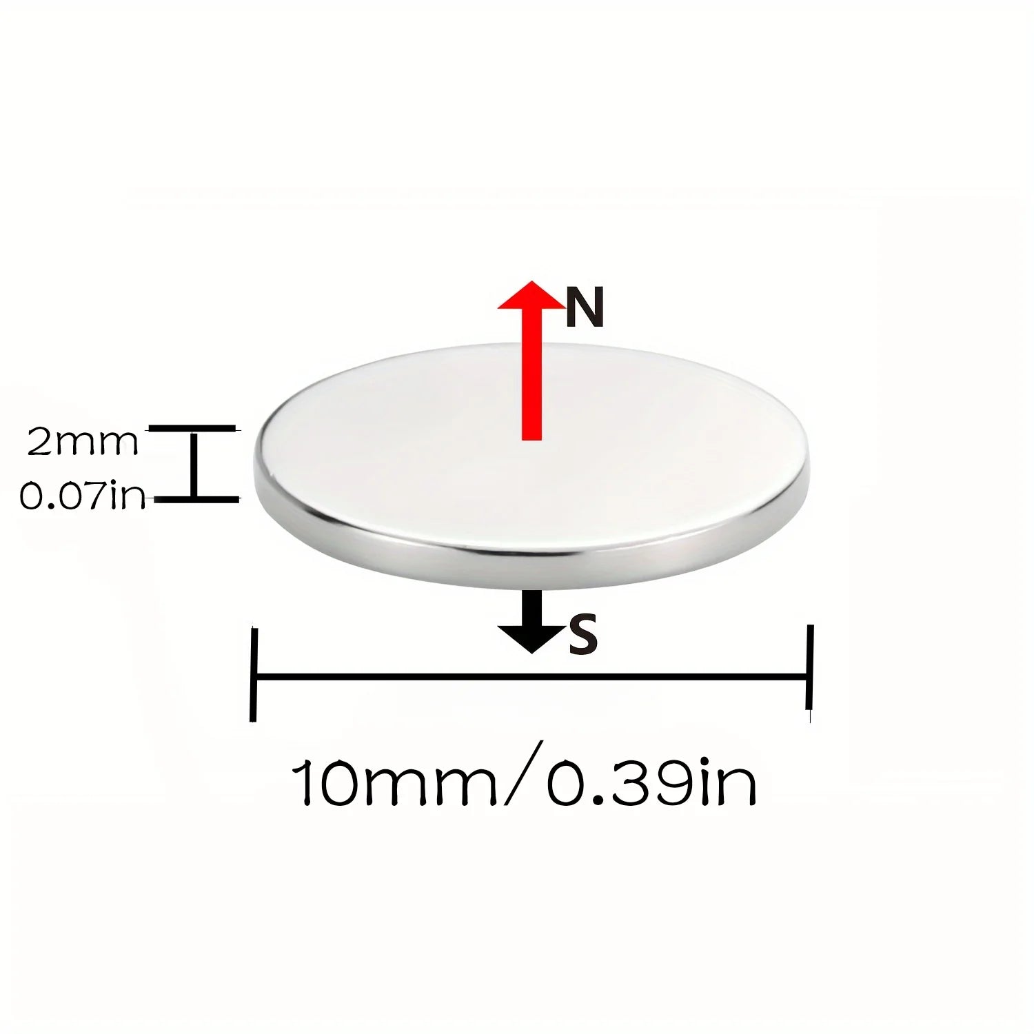 Nam Châm Tròn Đa Năng 10x2/8x2mm Dùng Cho Tủ Lạnh, Văn Phòng - Daisan Mart