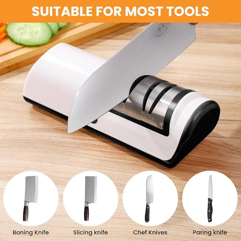 4 speed multi-function electric knife sharpener for kitchen.