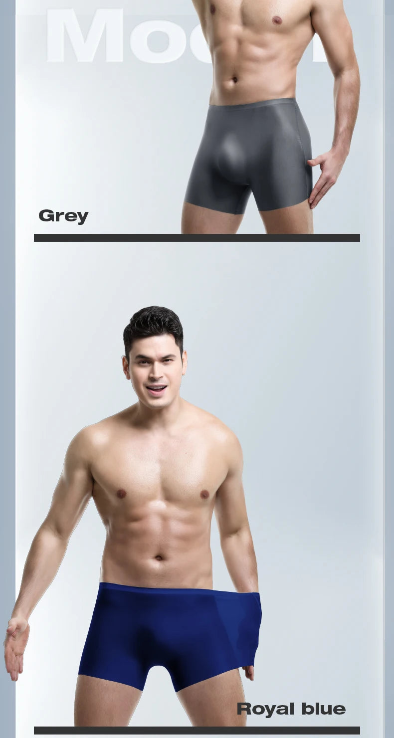 3D Ice Silk men's sports underwear, cool summer