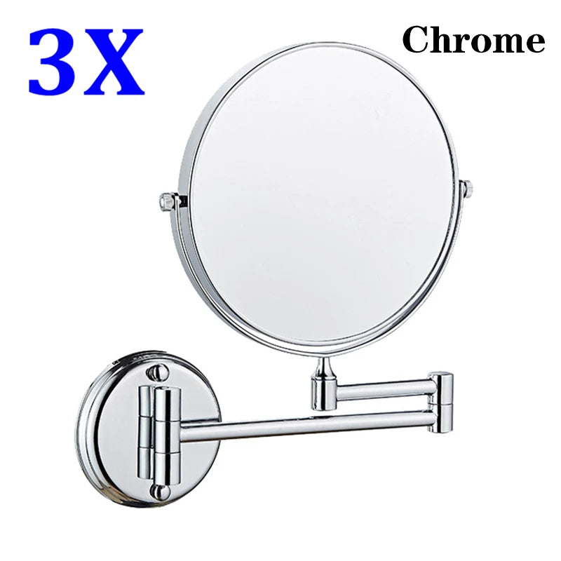 High-end Brushed Gold LED Hotel Makeup Mirror