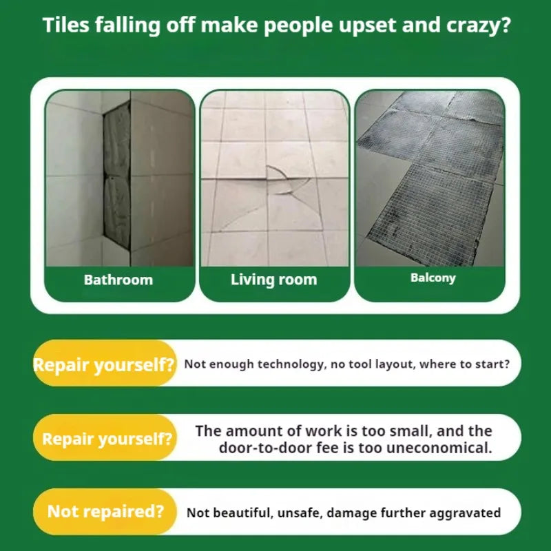 Tile Adhesive 400g - Repairing Roof, Wall and Floor Tiles