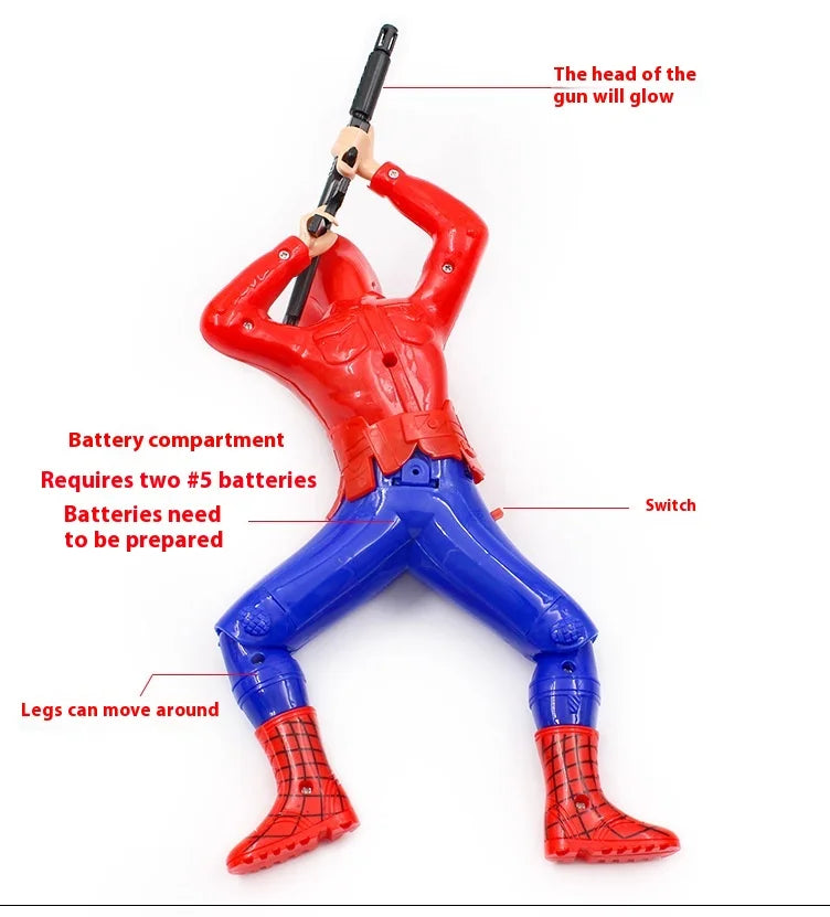 Đồ Chơi Siêu Anh Hùng Bò Trườn Phát Sáng Marvel