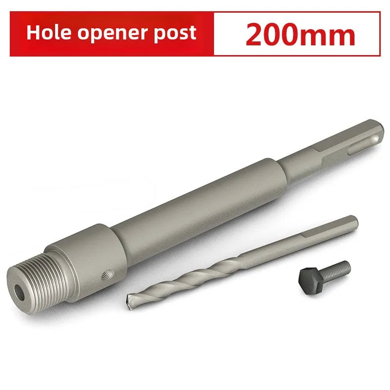 Wall hole opener drill bit impact drill set for drilling brick walls, air conditioning, concrete, and expanding water pipes.