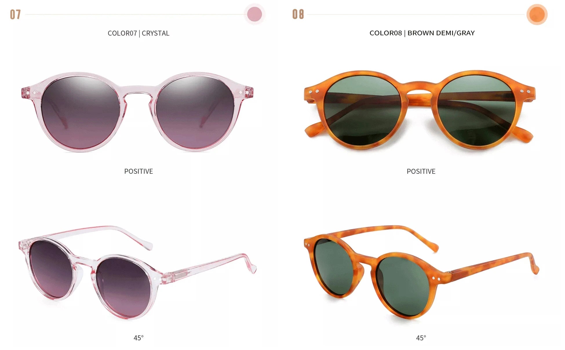 Kính Mát ZENOTTIC Retro Tròn Unisex Chống UV400