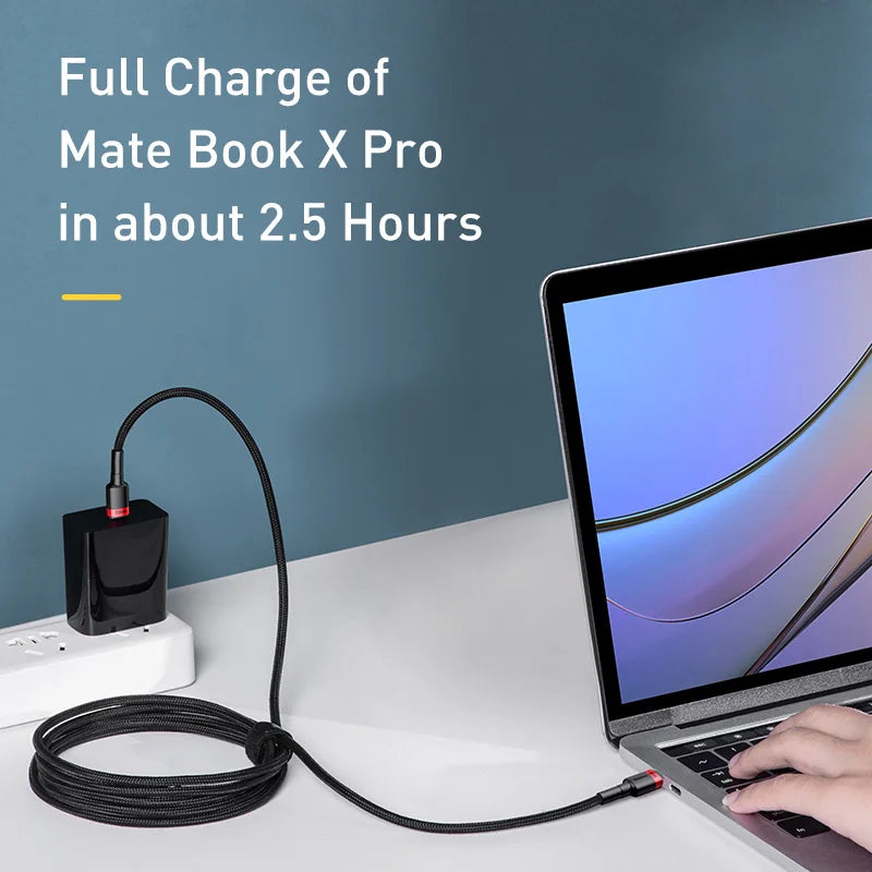 Cáp Sạc Nhanh Baseus 100W USB-C Cho iPhone & Macbook - Daisan Mart