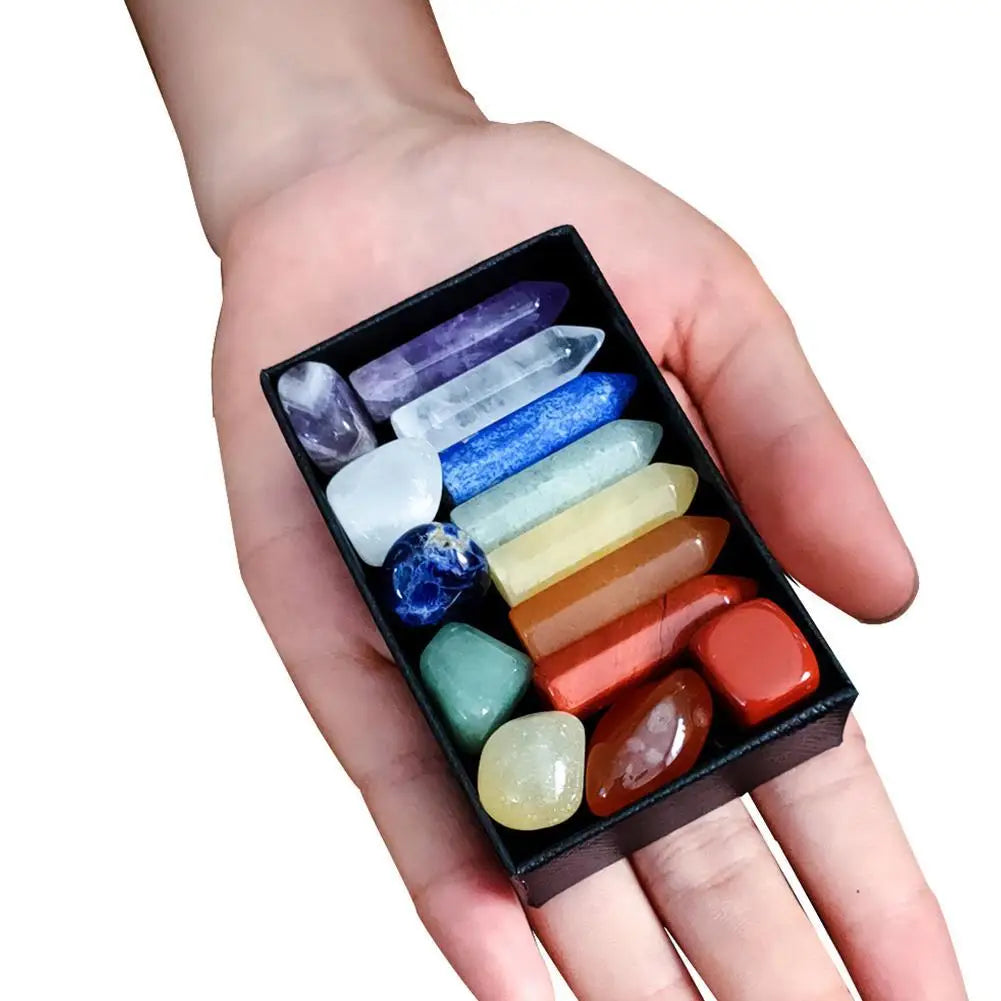 7-Piece Healing Natural Gemstone Jewelry Set