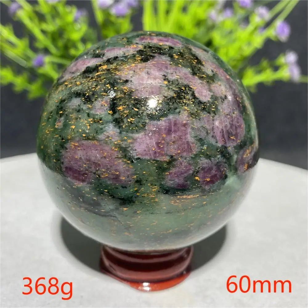 Natural Emerald &amp; Ruby Energy Ball