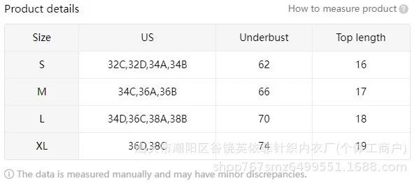 Women's Wireless Push-Up Bra Enhances Smooth Back Beauty