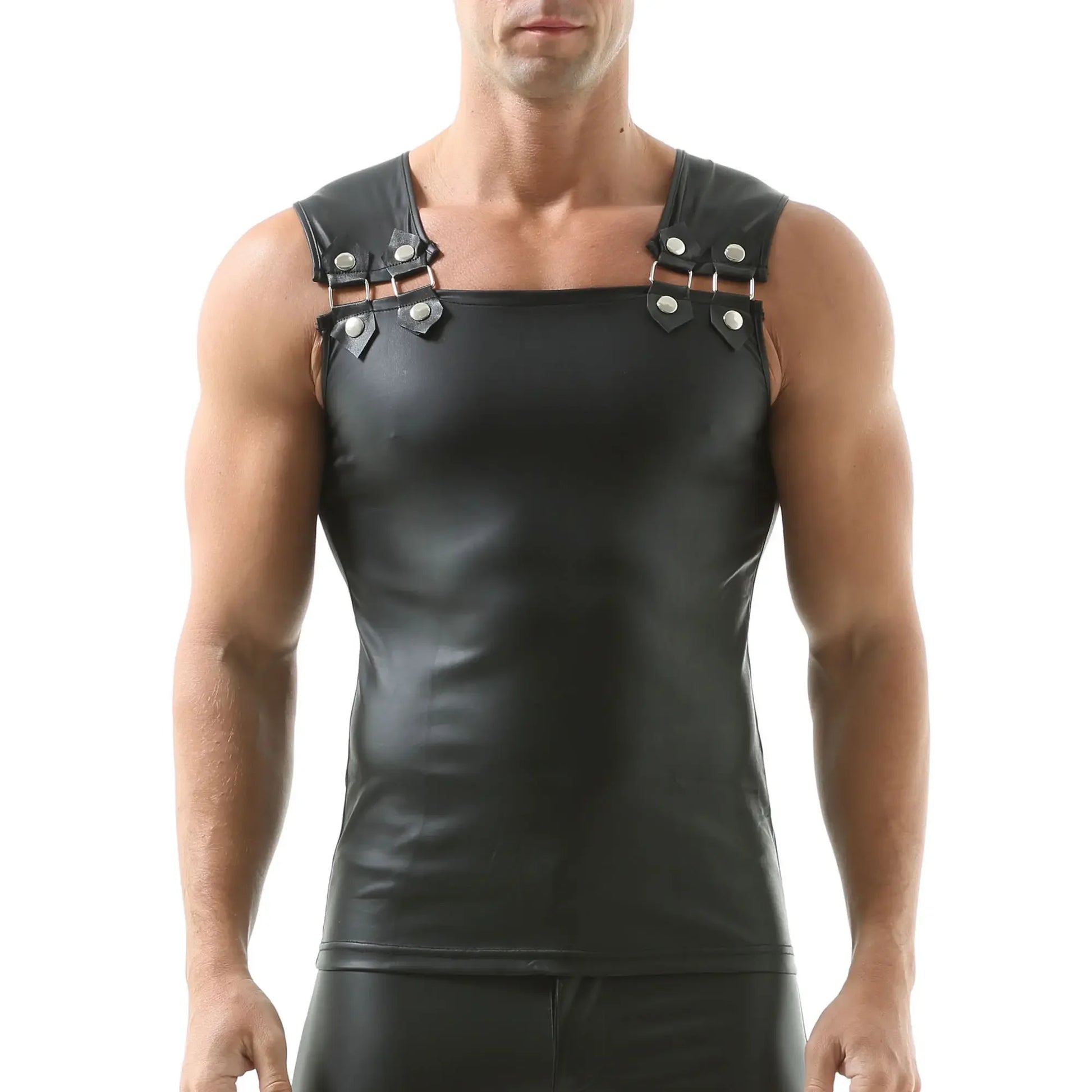 Áo Tank Da Nam Tập Gym Sexy Ôm Dáng Thể Hình - Daisan Mart