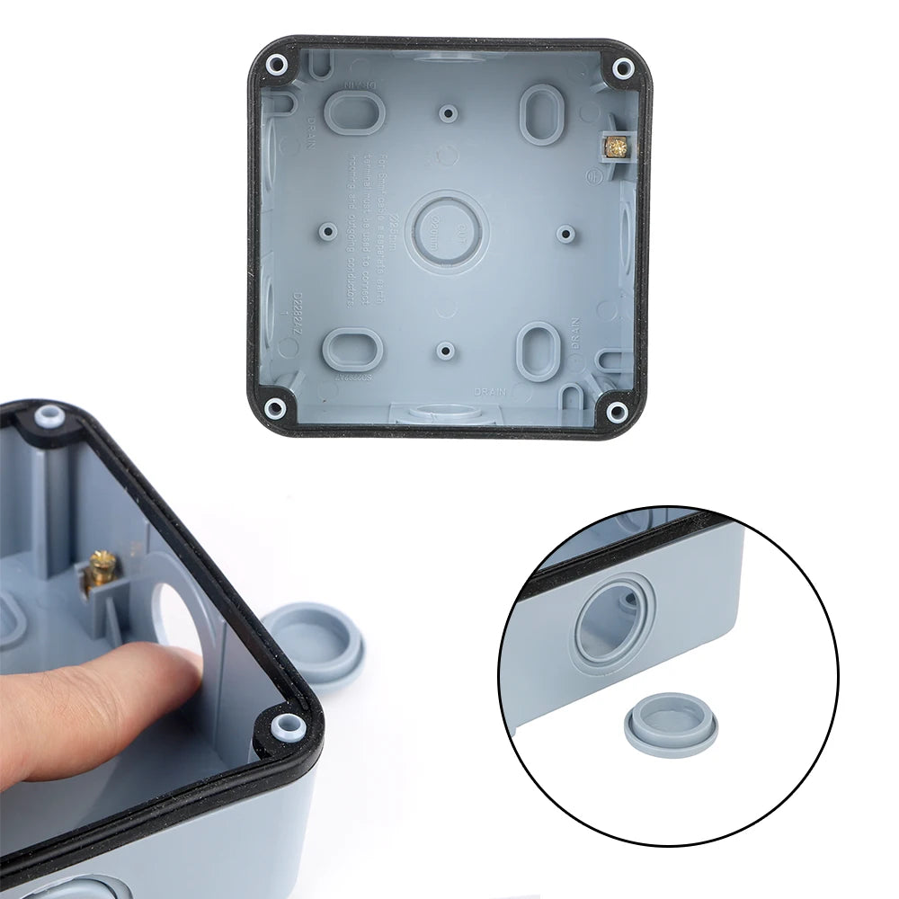 Ổ Cắm Đôi Ngoài Trời IP66 Có USB, Công Tắc 16A Chống Nước