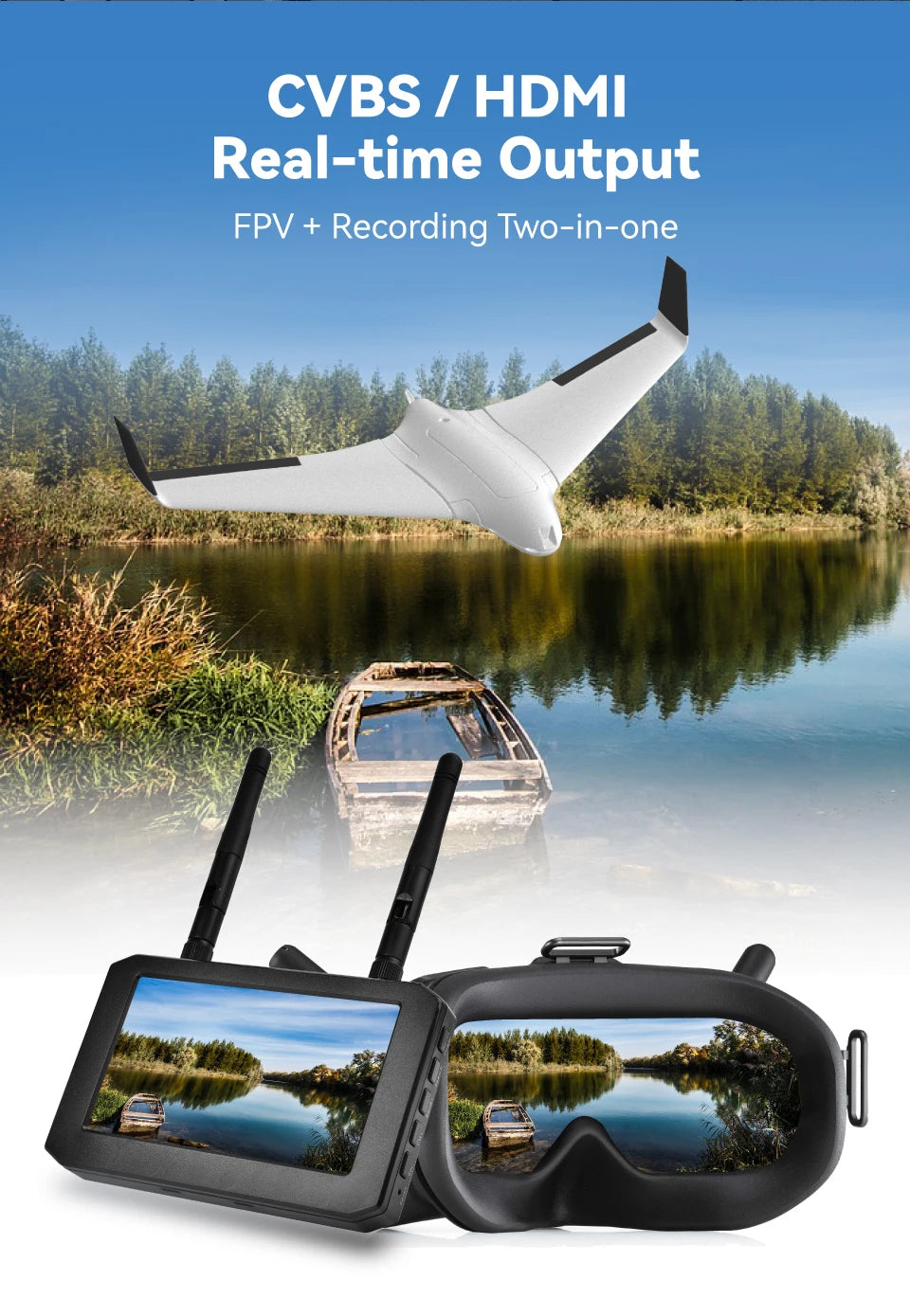 RunCam 6 4K FPV WiFi Camera, 12MP Sharp Recording