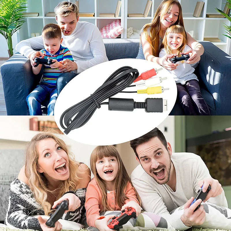 Cáp AV Chuyển Đổi PS3 PS2 PS1 sang TV LCD RCA - Daisan Mart