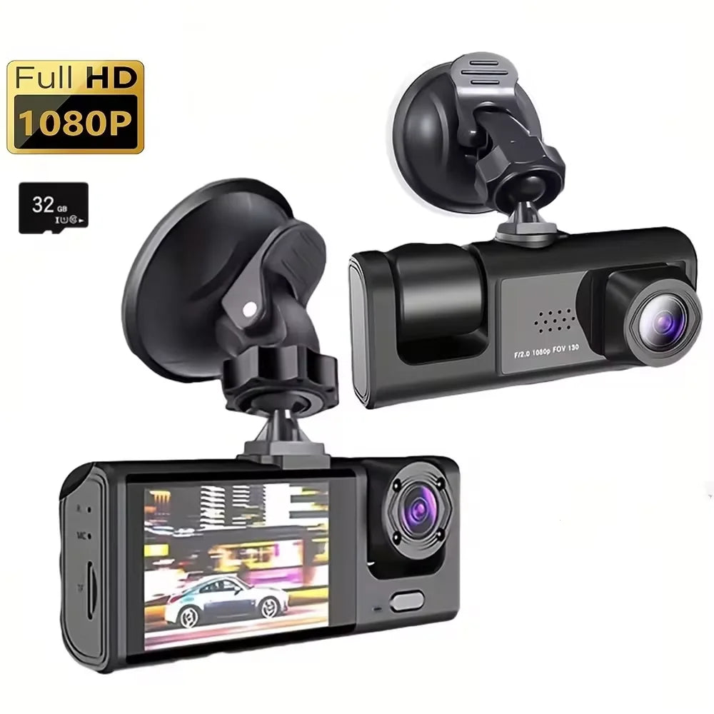 3-Eye Dash Cam, Night Recording, Full HD 1080P