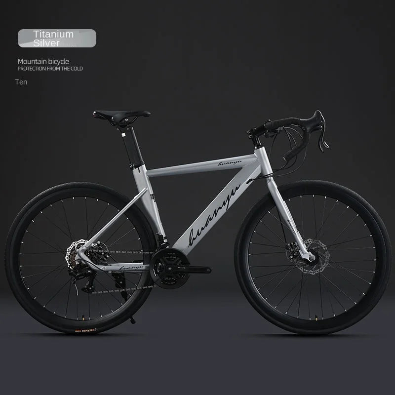 OVOZI New Bending-handle Variable Speed Windbreaker Road Bike Inside Track Racer 700C Male And Female Adult Student Disc Brakes - Daisan Mart