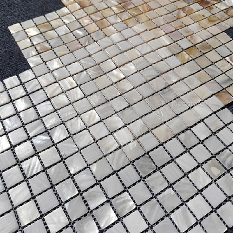 Natural Seashell Mosaic Tiles 30cm - Wall Decoration