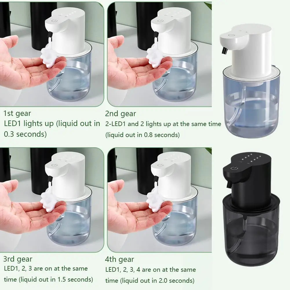 Máy xịt xà phòng tự động 400ml - 4 tốc độ, sạc USB - Daisan Mart