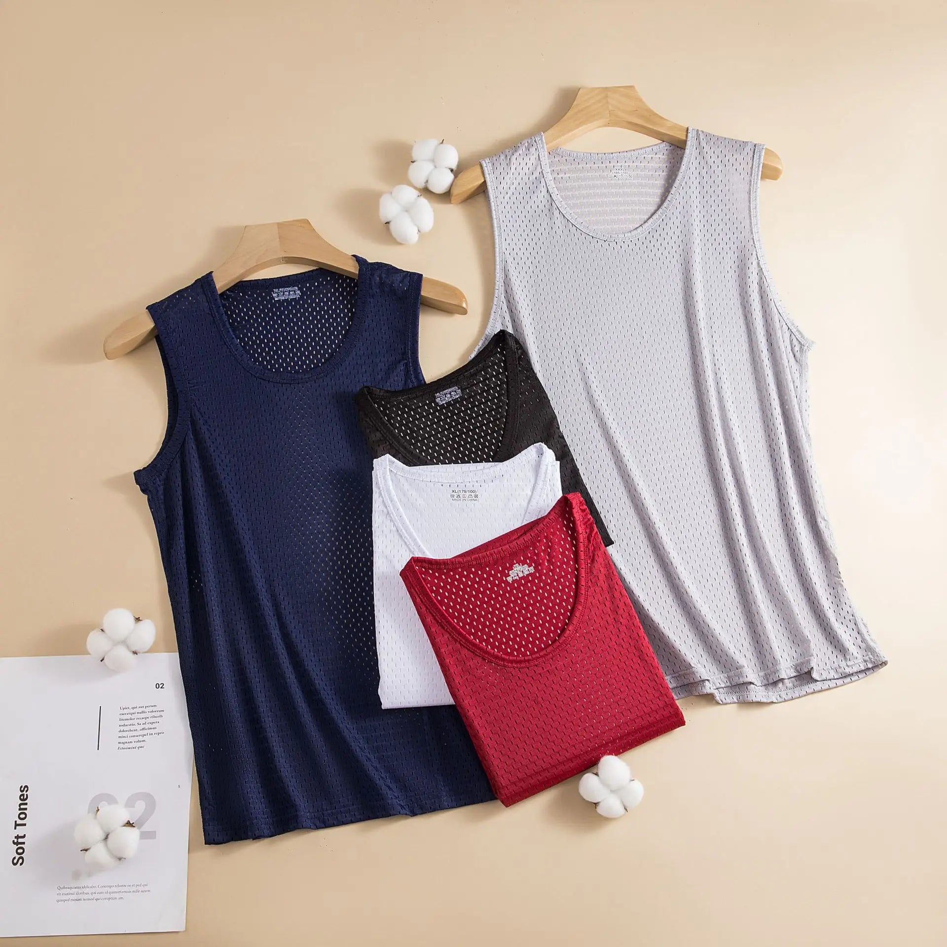 Men's Gym Sports Mesh Tank Top 5XL