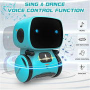 Emo Robot Intelligent Robots Russian & English & Spanish Version Voice & Touch control Toys Interactive Educational Children's G - Daisan Mart